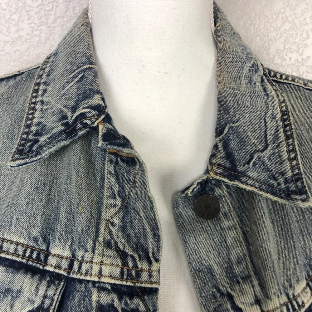 J. Crew Washed Denim Sleeveless Vest - Light Blue